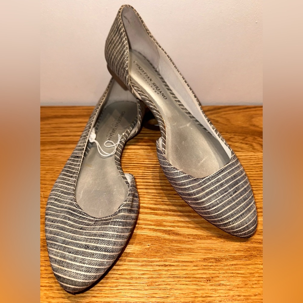 Christian Siriano Women’s Striped‎ Flats Shoes Sz 7
